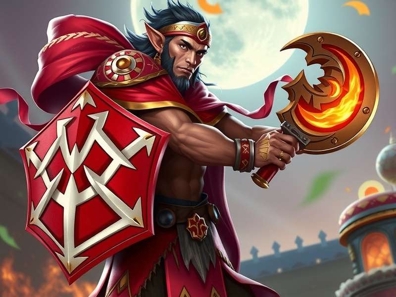 Indian Mace Titan Game Hero Character
